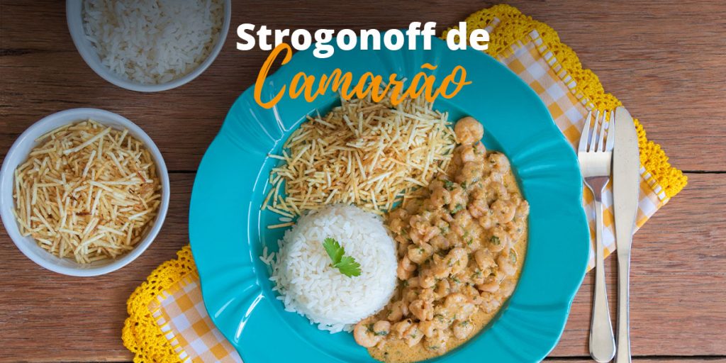 Strogonoff de Camarão